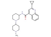2-cyclopropyl-N-(1'-methyl-1,4'-bipiperidin-3-yl)-4-quinolinecarboxamide