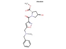 methyl (2S,4R)-1-[(5-{[benzyl(methyl)amino]methyl}isoxazol-3-yl)carbonyl]-4-hydroxypyrrolidine-2-carboxylate