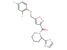 1-({5-[(2,4-difluorophenoxy)methyl]-3-isoxazolyl}carbonyl)-2-(1,3-thiazol-2-yl)piperidine