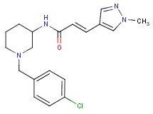 (2E)-N-[1-(4-chlorobenzyl)-3-piperidinyl]-3-(1-methyl-1H-pyrazol-4-yl)acrylamide