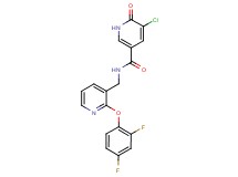 5-chloro-N-{[2-(2,4-difluorophenoxy)pyridin-3-yl]methyl}-6-oxo-1,6-dihydropyridine-3-carboxamide