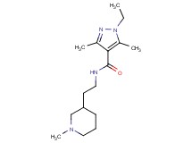 1-ethyl-3,5-dimethyl-N-[2-(1-methylpiperidin-3-yl)ethyl]-1H-pyrazole-4-carboxamide