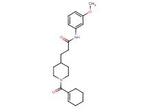 3-[1-(1-cyclohexen-1-ylcarbonyl)-4-piperidinyl]-N-(3-methoxyphenyl)propanamide
