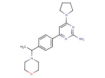 4-[4-(1-morpholin-4-ylethyl)phenyl]-6-pyrrolidin-1-ylpyrimidin-2-amine