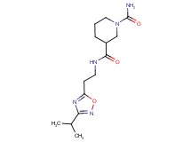 N~3~-[2-(3-isopropyl-1,2,4-oxadiazol-5-yl)ethyl]-1,3-piperidinedicarboxamide