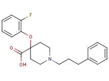 4-(2-fluorophenoxy)-1-(3-phenylpropyl)piperidine-4-carboxylic acid
