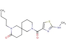 2-butyl-8-{[2-(methylamino)-1,3-thiazol-4-yl]carbonyl}-2,8-diazaspiro[5.5]undecan-3-one