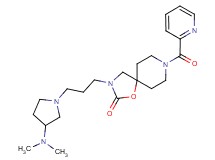 3-{3-[3-(dimethylamino)pyrrolidin-1-yl]propyl}-8-(pyridin-2-ylcarbonyl)-1-oxa-3,8-diazaspiro[4.5]decan-2-one