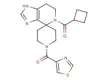 5-(cyclobutylcarbonyl)-1'-(1,3-thiazol-4-ylcarbonyl)-1,5,6,7-tetrahydrospiro[imidazo[4,5-c]pyridine-4,4'-piperidine]