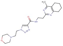 N-[2-(4-methyl-5,6,7,8-tetrahydro-2-quinazolinyl)ethyl]-1-[2-(4-morpholinyl)ethyl]-1H-1,2,3-triazole-4-carboxamide