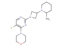 4-{5-fluoro-2-[3-(2-methyl-1-piperidinyl)-1-azetidinyl]-4-pyrimidinyl}morpholine