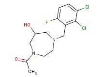 1-acetyl-4-(2,3-dichloro-6-fluorobenzyl)-1,4-diazepan-6-ol