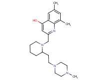 6,8-dimethyl-2-({2-[2-(4-methylpiperazin-1-yl)ethyl]piperidin-1-yl}methyl)quinolin-4-ol