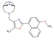 rel-(1R,5S)-3-{[2-(4-methoxy-1-naphthyl)-5-methyl-1,3-oxazol-4-yl]methyl}-3,8-diazabicyclo[3.2.1]octane hydrochloride
