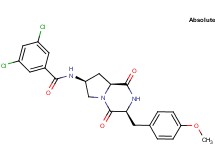 3,5-dichloro-N-[(3S,7S,8aS)-3-(4-methoxybenzyl)-1,4-dioxooctahydropyrrolo[1,2-a]pyrazin-7-yl]benzamide