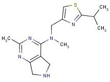 N-[(2-isopropyl-1,3-thiazol-4-yl)methyl]-N,2-dimethyl-6,7-dihydro-5H-pyrrolo[3,4-d]pyrimidin-4-amine