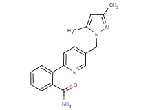2-{5-[(3,5-dimethyl-1H-pyrazol-1-yl)methyl]pyridin-2-yl}benzamide