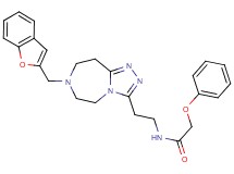 N-{2-[7-(1-benzofuran-2-ylmethyl)-6,7,8,9-tetrahydro-5H-[1,2,4]triazolo[4,3-d][1,4]diazepin-3-yl]ethyl}-2-phenoxyacetamide