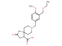 8-[3-(ethoxymethyl)-4-methoxybenzyl]-2-oxo-1,8-diazaspiro[4.5]decane-4-carboxylic acid
