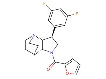 (2R*,3S*,6R*)-3-(3,5-difluorophenyl)-5-(2-furoyl)-1,5-diazatricyclo[5.2.2.0~2,6~]undecane