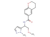 N-[2-methoxy-1-(1-methyl-1H-pyrazol-5-yl)ethyl]chromane-6-carboxamide