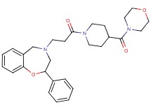 4-{3-[4-(4-morpholinylcarbonyl)-1-piperidinyl]-3-oxopropyl}-2-phenyl-2,3,4,5-tetrahydro-1,4-benzoxazepine