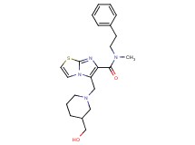 5-{[3-(hydroxymethyl)-1-piperidinyl]methyl}-N-methyl-N-(2-phenylethyl)imidazo[2,1-b][1,3]thiazole-6-carboxamide
