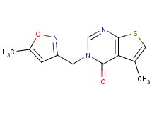 5-methyl-3-[(5-methylisoxazol-3-yl)methyl]thieno[2,3-d]pyrimidin-4(3H)-one