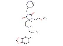 8-[3-(1,3-benzodioxol-5-yl)-2-methylpropyl]-1-(2-methoxyethyl)-3-(3-pyridinylmethyl)-1,3,8-triazaspiro[4.5]decane-2,4-dione