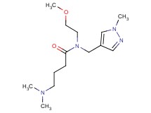 4-(dimethylamino)-N-(2-methoxyethyl)-N-[(1-methyl-1H-pyrazol-4-yl)methyl]butanamide