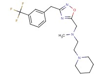N-methyl-2-(1-piperidinyl)-N-({3-[3-(trifluoromethyl)benzyl]-1,2,4-oxadiazol-5-yl}methyl)ethanamine