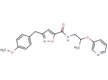 3-(4-methoxybenzyl)-N-[2-(3-pyridinyloxy)propyl]-5-isoxazolecarboxamide