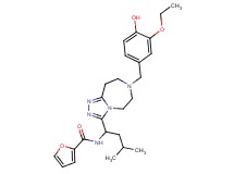 N-{1-[7-(3-ethoxy-4-hydroxybenzyl)-6,7,8,9-tetrahydro-5H-[1,2,4]triazolo[4,3-d][1,4]diazepin-3-yl]-3-methylbutyl}-2-furamide