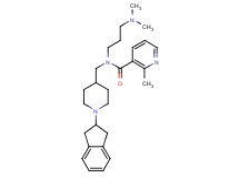 N-{[1-(2,3-dihydro-1H-inden-2-yl)-4-piperidinyl]methyl}-N-[3-(dimethylamino)propyl]-2-methylnicotinamide