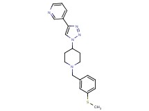 3-(1-{1-[3-(methylthio)benzyl]piperidin-4-yl}-1H-1,2,3-triazol-4-yl)pyridine