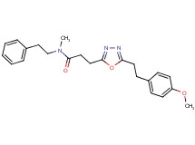 3-{5-[2-(4-methoxyphenyl)ethyl]-1,3,4-oxadiazol-2-yl}-N-methyl-N-(2-phenylethyl)propanamide