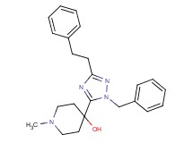 4-[1-benzyl-3-(2-phenylethyl)-1H-1,2,4-triazol-5-yl]-1-methylpiperidin-4-ol