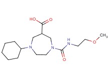 1-cyclohexyl-4-{[(2-methoxyethyl)amino]carbonyl}-1,4-diazepane-6-carboxylic acid