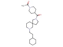 2-[(1-acetyl-4-piperidinyl)carbonyl]-7-(2-cyclohexylethyl)-2,7-diazaspiro[4.5]decane