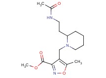 methyl 4-({2-[2-(acetylamino)ethyl]-1-piperidinyl}methyl)-5-methyl-3-isoxazolecarboxylate