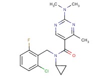 N-(2-chloro-6-fluorobenzyl)-N-cyclopropyl-2-(dimethylamino)-4-methyl-5-pyrimidinecarboxamide