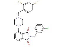 2-(3-chlorobenzyl)-4-[4-(2,4-difluorobenzyl)-1-piperazinyl]-1H-isoindole-1,3(2H)-dione