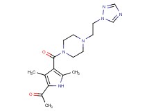 1-[3,5-dimethyl-4-({4-[2-(1H-1,2,4-triazol-1-yl)ethyl]-1-piperazinyl}carbonyl)-1H-pyrrol-2-yl]ethanone