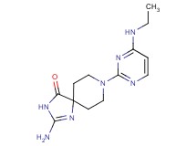 2-amino-8-[4-(ethylamino)pyrimidin-2-yl]-1,3,8-triazaspiro[4.5]dec-1-en-4-one