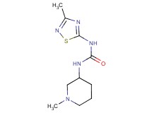 N-(1-methylpiperidin-3-yl)-N'-(3-methyl-1,2,4-thiadiazol-5-yl)urea