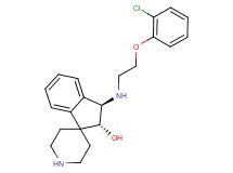 (2R*,3R*)-3-{[2-(2-chlorophenoxy)ethyl]amino}-2,3-dihydrospiro[indene-1,4'-piperidin]-2-ol