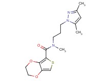N-[3-(3,5-dimethyl-1H-pyrazol-1-yl)propyl]-N-methyl-2,3-dihydrothieno[3,4-b][1,4]dioxine-5-carboxamide