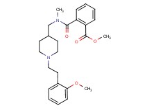 methyl 2-{[({1-[2-(2-methoxyphenyl)ethyl]-4-piperidinyl}methyl)(methyl)amino]carbonyl}benzoate