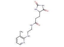 3-(2,5-dioxo-4-imidazolidinyl)-N-{2-[(3-methyl-2-pyridinyl)amino]ethyl}propanamide