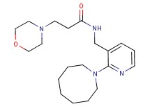 N-{[2-(1-azocanyl)-3-pyridinyl]methyl}-3-(4-morpholinyl)propanamide